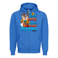 True Royal Half coffee half daycare provider Zipper Hoodie - FaDigitalArtStudio