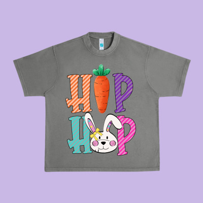 Hip Hop Easter Girls Toddlers Kids Leopard Bunny Urban Heavy Tee Designed By Bettercallsaul