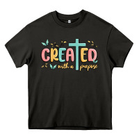 Asphalt created with a purpose Heavy Core Tee - MaliasSmallBusiness