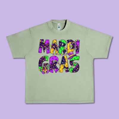 Mardi Gras Urban Heavy Tee Designed By Jahusdesignshop