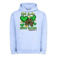 Pigment Grape Ice not lucky simply blessed Urban Hoodie - Artiststas