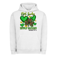 Pigment Lunar Rock not lucky simply blessed Urban Hoodie - Artiststas