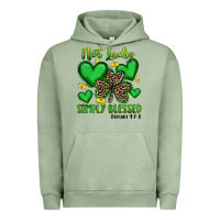 Pigment Oil Green not lucky simply blessed Urban Hoodie - Artiststas