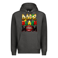 Charcoal Heather Dope black mom Premium Hoodie - FaDigitalArtStudio