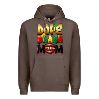 Coffee Dope black mom Premium Hoodie - FaDigitalArtStudio
