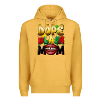 Mustard Dope black mom Premium Hoodie - FaDigitalArtStudio