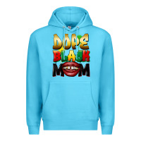 Ocean Blue Dope black mom Premium Hoodie - FaDigitalArtStudio