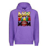 Purple Dope black mom Premium Hoodie - FaDigitalArtStudio