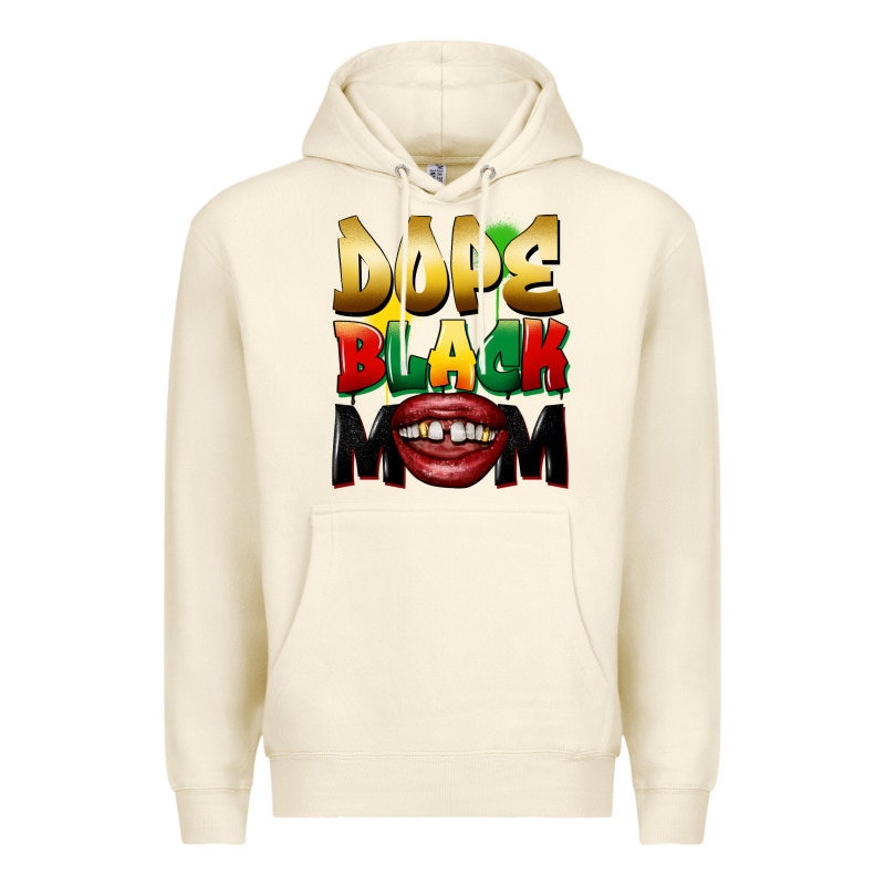 Dope Black Mom Premium Hoodie by FaDigitalArtStudio | Teevron