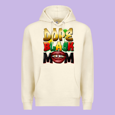 Dope Black Mom Premium Hoodie Designed By Fadigitalartstudio