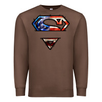 Chestnut super american flag logo Premium Sweatshirt - LillyAllenDesigns