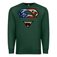 Sports Green super american flag logo Premium Sweatshirt - LillyAllenDesigns