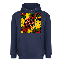 Navy african colors pattern Heavyweight Hoodie - BundleAndBundleShop