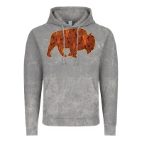 Cloud Rock Bison Silhouette Red Skull Vintage Hoodie - Bettercallsaul