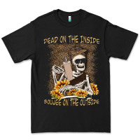 Black dead inside boujee outside Premium Tee - MaliasSmallBusiness