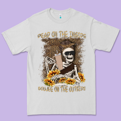 Dead Inside Boujee Outside Premium Tee Designed By Maliassmallbusiness