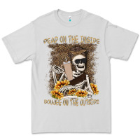 Dove Grey dead inside boujee outside Premium Tee - MaliasSmallBusiness