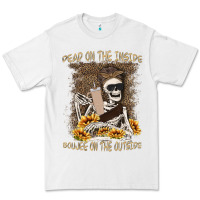 White dead inside boujee outside Premium Tee - MaliasSmallBusiness