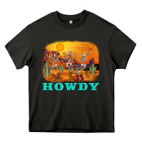 Asphalt western skeleton Heavy Core Tee - AdoDesignShop