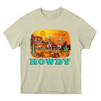 Mossy western skeleton Heavy Core Tee - AdoDesignShop