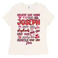 Bone believe like mary trust like joseph valentine s da Ladies Tee - MaliasSmallBusiness