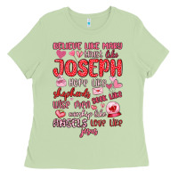 Matcha believe like mary trust like joseph valentine s da Ladies Tee - MaliasSmallBusiness