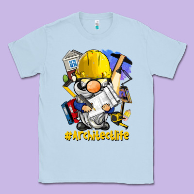 Architect Life Gnome Classic Tee Designed By Barkaloodesign