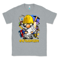Heather Grey Architect life gnome Classic Tee - BarkalooDesign
