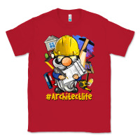 Red Architect life gnome Classic Tee - BarkalooDesign