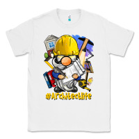 White Architect life gnome Classic Tee - BarkalooDesign