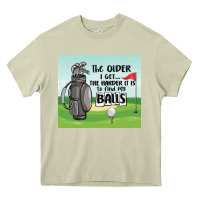 Mossy funny golf Heavy Core Tee - MaliasSmallBusiness