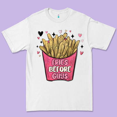 Fries Before Guys Premium Tee Designed By Maliassmallbusiness