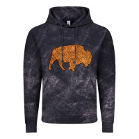 Cloud Black Western Vintage Bison Silhouette Vintage Hoodie - Bettercallsaul