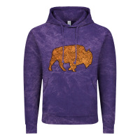 Cloud Purple Western Vintage Bison Silhouette Vintage Hoodie - Bettercallsaul
