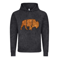 Vintage Black Western Vintage Bison Silhouette Vintage Hoodie - Bettercallsaul