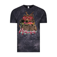 Cloud Black Mother's Day Glasses Leopard Bandana Mama Bear Hunting Fish Vintage Tee - RanaPortraitStore