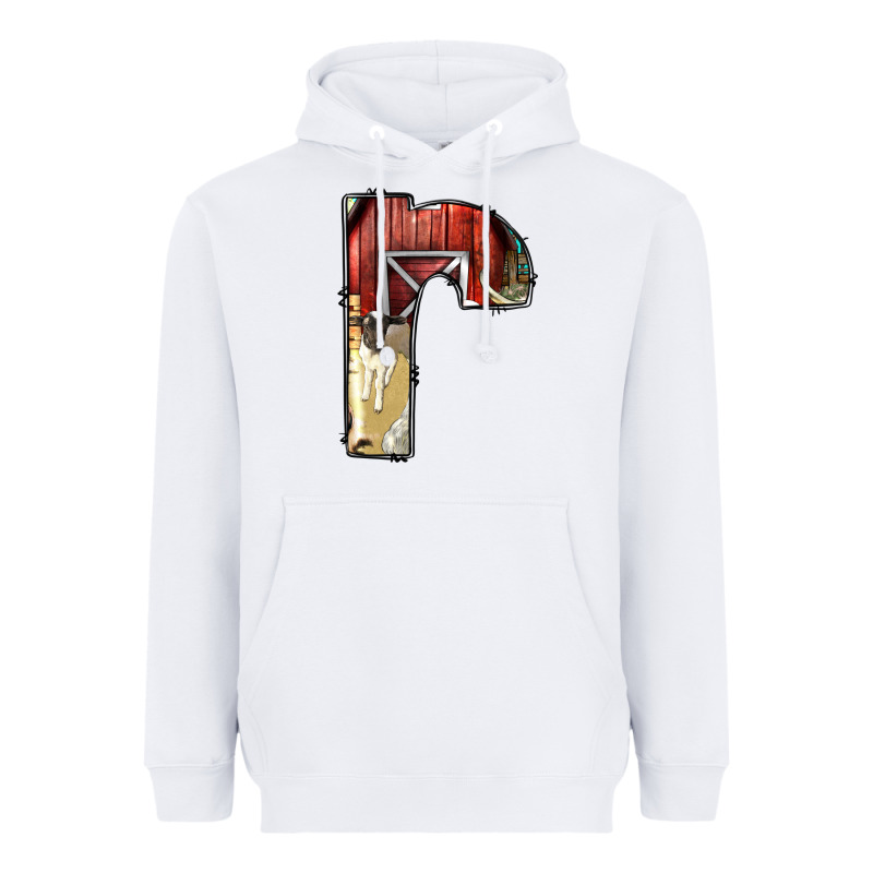 Farm Life Alphabet Lowercase Letters R Heavyweight Hoodie by BundleAndBundleShop | Teevron