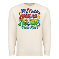 Sandshell my child may be non verbal but this papa ain't Premium Sweatshirt - LillyAllenDesigns