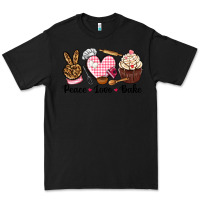 Black peace love bake Premium Tee - NancyCooperArtShop