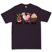 Plum peace love bake Premium Tee - NancyCooperArtShop