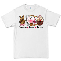 White peace love bake Premium Tee - NancyCooperArtShop