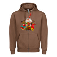 Chestnut teacher frappe coffee Zipper Hoodie - FaDigitalArtStudio