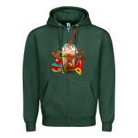 Sports Green teacher frappe coffee Zipper Hoodie - FaDigitalArtStudio