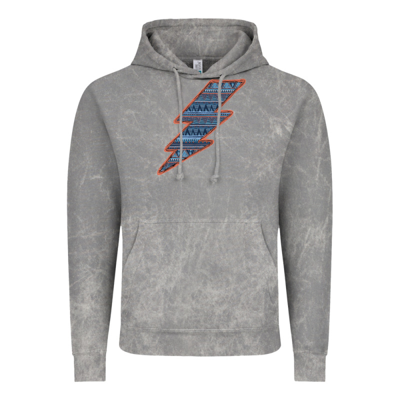 Western Orange Border Aztec Lightning Vintage Hoodie by Bettercallsaul | Teevron
