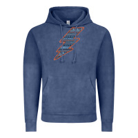 Vintage Denim Western Orange Border Aztec Lightning Vintage Hoodie - Bettercallsaul