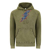 Vintage Olive Western Orange Border Aztec Lightning Vintage Hoodie - Bettercallsaul