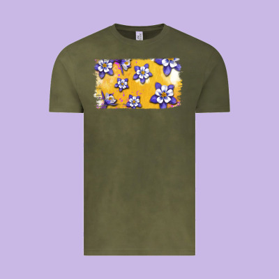 Rocky Mountain Columbine Flower Vintage Tee Designed By Bettercallsaul