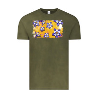 Vintage Olive Rocky Mountain Columbine Flower Vintage Tee - Bettercallsaul
