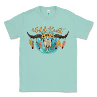 Seafoam Wild Heart Classic Tee - JahusDesignShop