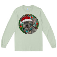 Matcha Frenchie Christmas Long Sleeve Tee - RanaPortraitStore